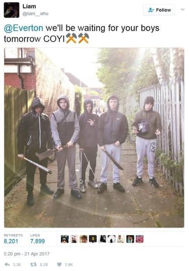 Internet mocks ‘tooled-up’ West Ham kids firm