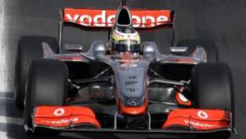 <b>EL MEJOR.</b> El español Pedro de la Rosa (McLaren-Mercedes) volvió a ser el más rápido en la última jornada de pruebas y Ferrari en el Autodromo Internacional do Algarve, en Portimao (Portugal).