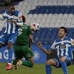El Deportivo, cinco delanteros para tres goles
