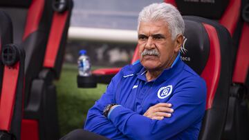 Ricardo Ferretti head coach of Cruz Azul during the game Cruz Azul vs Atlas, corresponding to Requalification of the Torneo Clausura 2023 of the Liga BBVA MX, at Azteca Stadium, on May 06, 2023.
<br><br>
Ricardo Ferretti director tecnico de Cruz Azul durante el partido Cruz Azul vs Atlas, Correspondiente a la Recalificacion del Torneo Clausura 2023 de la Liga BBVA MX,en el Estadio Azteca, el 06 de Mayo de 2023.