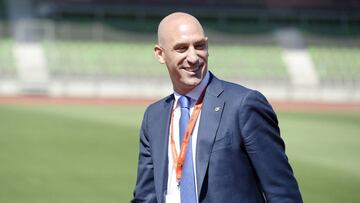 Luis Rubiales, en la Ciudad del Fútbol de Las Rozas.