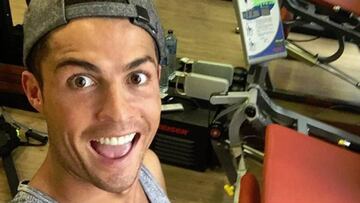 Cristiano ya comenzó su recuperación... con buena cara