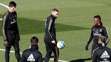 Bale y James, ausentes en el entrenamiento del Madrid