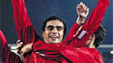 <b>EL CAÑO MATÓ EL PARTIDO</B>. El Caño Ibagaza, con la picardía que siempre le caracteriza, aprovechó un saque de esquina para rematar a gol el empate y certificar el pase del Mallorca.