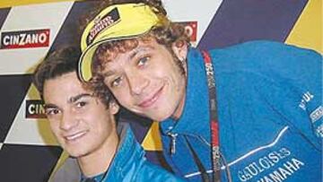 <b>SUCEDE AL ITALIANO. </b>La admiración y el respeto entre Dani Pedrosa y Valentino Rossi es mutuo.