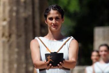 El perfecto ensayo del encendido de la llama olímpica