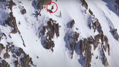 Abel Moga saltando en Baqueira Beret (Val d&#039;Aran, Lleida, Espa&ntilde;a).