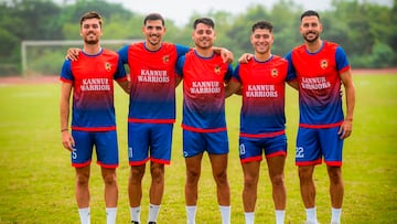 Los cinco españoles firmados este verano por Kannur Warriors.