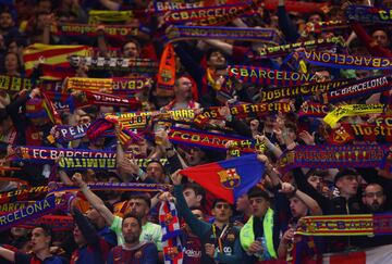 3.000 aficionados barcelonistas entraron en la grada visitante del BVB Stadion Dortmund.
