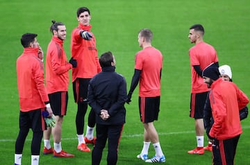 Gareth Bale, Thibaut Courtois, Toni Kroos y Dani Ceballos.