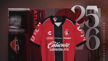 Esta es la nueva camiseta de local de los Rojinegros del Atlas.