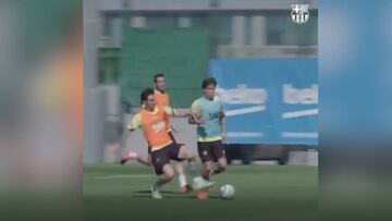 Barcelona: Messi orchestrates nifty training-ground goal