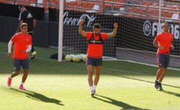 Rodrigo, Negredo y Alcácer formaron la primera terna de delanteros en el Valencia de Nuno Espíritu Santo, el primero de la era Lim. 