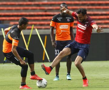 Deportivo Independiente Medellín se prepara en su sede para el compromiso ante Envigado en la undécima jornada de la Liga Águila I - 2019 en Medellín