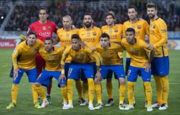 Once inicial del Barcelona 