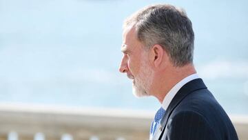 CADIZ, SPAIN - MARCH 27: King Felipe VI of Spain attends a special session about Spanish language at the Parador de Cadiz on March 27, 2023 in Cadiz, Spain. (Photo by Carlos Alvarez/Getty Images)