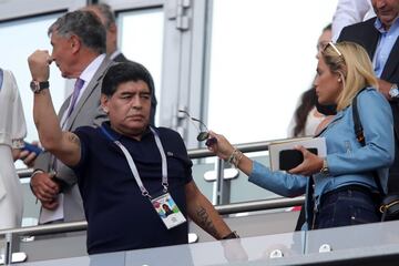 Diego Armando Maradona en el Kazán Arena.