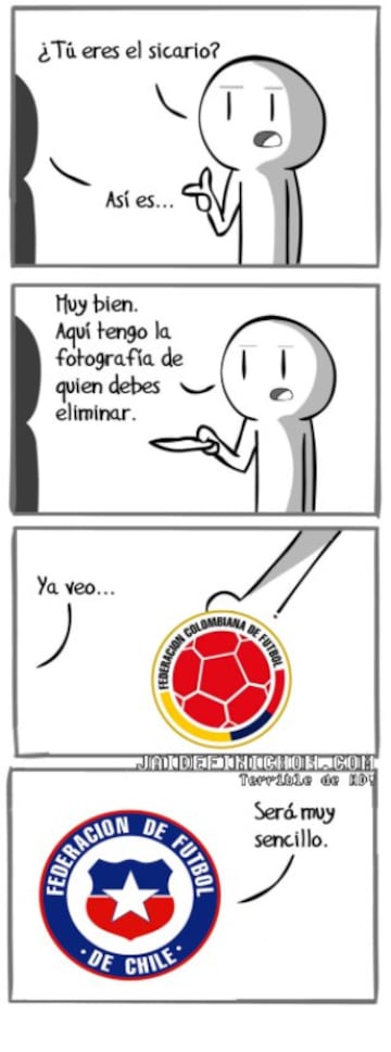 Los memes no se hicieron esperar tras la victoria de La Roja sobre Colombia por 2-0 en Copa América, y que le permitirá jugar la final ante Argentina.