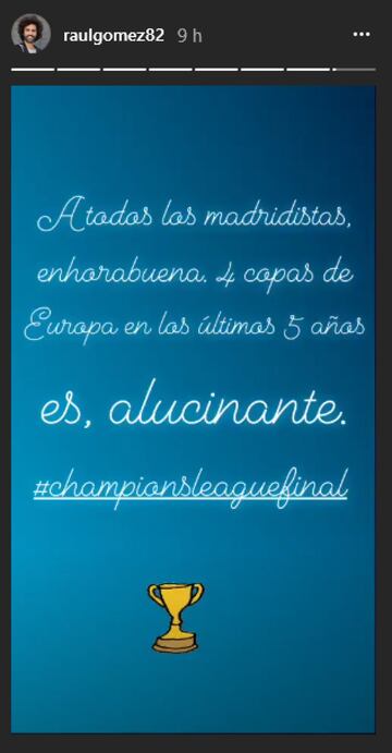 El presentador y humorista Ra¨²l G¨®mez alucin¨® con la haza?a y as¨ª se lo hizo saber a sus seguidores.