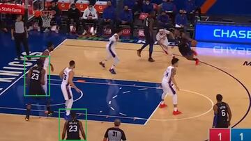 Puro Knicks: dos jugadores salen a la pista con el mismo dorsal