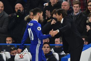 De bien es sabido por todos que Conte es un técnico con carácter. Durante su etapa en el Chelsea el italiano tuvo sus más y sus menos con el crack belga de los 'Blues' Eden Hazard. 