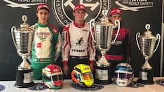 Podio de Vidales en el Mundial OK bajo la mirada de Alonso