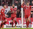 Bayern 2-0 Dortmund: Vidal celebra el paso a cuartos