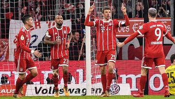 Bayern 2-0 Dortmund: Vidal celebra el paso a cuartos