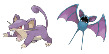 pokemon team rocket rattata zubat