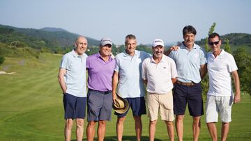 Olazabal, Sarabia, Villacampa y Toñín Llorente calientan motores en Meaztegi