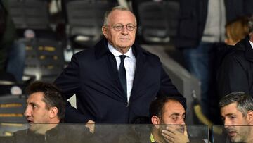 Lyon&#039;s president Jean-Michel Aulas during the French L1 football match, Toulouse vs Lyon, on November 2, 2019 at the Municipal stadium in Toulouse southern France. (Photo by REMY GABALDA / AFP)