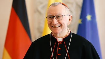 BERLIN, GERMANY - JUNE 29: Cardinal Secretary of State of the Vatican Pietro Parolin arrives to meet with German President Frank-Walter Steinmeier (unseen) at Schloss Bellevue on June 29, 2021 in Berlin, Germany. Germany and the Vatican are celebrating the 100th anniversary of diplomatic relations. The anniversary comes at a time of crisis for the Catholic Church in Germany, with relevant issues including the Church's handling of sex abuse cases by priests in the Cologne Archdiocese, a growing movement within the Church to recognize gay marriage, the demand for women clergy and the mass exodus of Catholic Church members over the last decade. (Photo by Adam Berry/Getty Images)