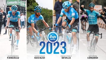 Renovaciones del equipo Eolo-Kometa para la temporada 2023.