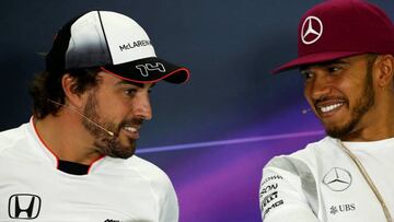 Fernando Alonso y Lewis Hamilton.