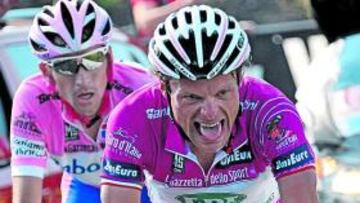 <b>DUDOSO. </b>Di Luca y Menchov fueron los más fuertes del Giro.