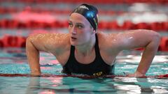 EDINBURGH, SCOTLAND - MARCH 04: Mireia Belmonte of Spain competes in the Women&#039;s 1500m Freestyle Final during The Edinburgh International Swim meet incorporating the British Championships at The Royal Commonwealth Pool on March 4, 2018 in Edinburgh, Scotland. (Photo by Ian MacNicol/Getty Images)