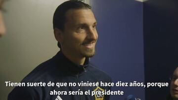 Ibrahimovic suelta esta broma sobre ser presidente y los presentes estallan de risa