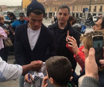 Cristiano revolucionó Segovia en su día libre