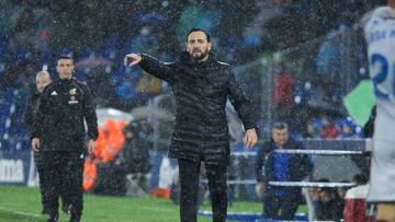 GETAFE, SPAIN - DECEMBER 01: Jose Bordalas, head coach of Getafe from Spain, during La Liga  football match,  played between Getafe and Levante at Coliseum Alfonso Perez stadium on December 01, 2019 in Getafe, Madrid, Spain.
 
 
 01/12/2019 ONLY FOR USE I