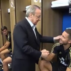 Florentino saludó a la plantilla uno por uno: la bienvenida a Bale sorprenderá a más de uno...