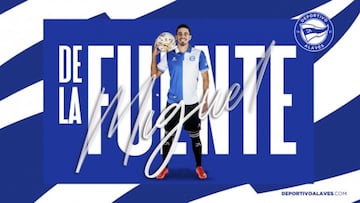 Miguel de la Fuente es presentado como nuevo jugador del Deportivo Alavés.