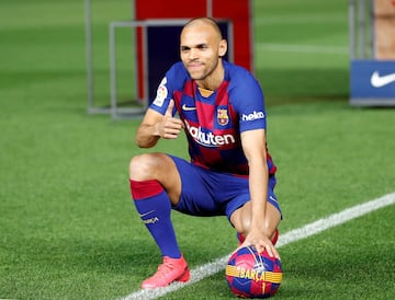 Presentación de Martin Braithwaite con el Barcelona 