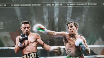 Cartel del combate entre el 'Venado' L¨®pez y Michael Conlan.