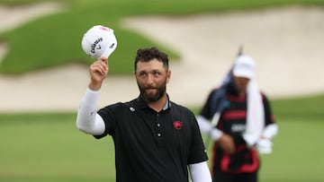Golf - LIV Golf - Singapore - Sentosa Golf Club, Singapore - March 15, 2026 Legion XIII's Jon Rahm reacts REUTERS/Edgar Su