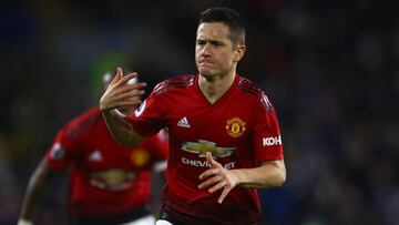 Manchester United's Spanish midfielder Ander Herrera celebrates after scoring their second goal during the English Premier League football match between between Cardiff City and Manchester United at Cardiff City Stadium in Cardiff, south Wales on De