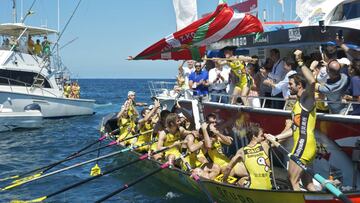 Orio, con la bandera zarauztarra