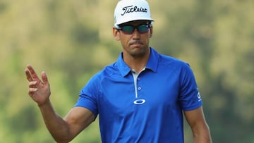 Rafa Cabrera, durante la tercera jornada del UBS Hong Kong Open.