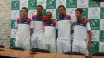 El equipo dominicano que enfrentar&aacute; a Chile por Copa Davis.