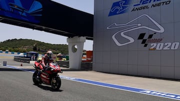 Dovizioso en el Ángel Nieto de Jerez.
