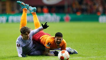 Gavi, en el partido ante el Galatasaray.